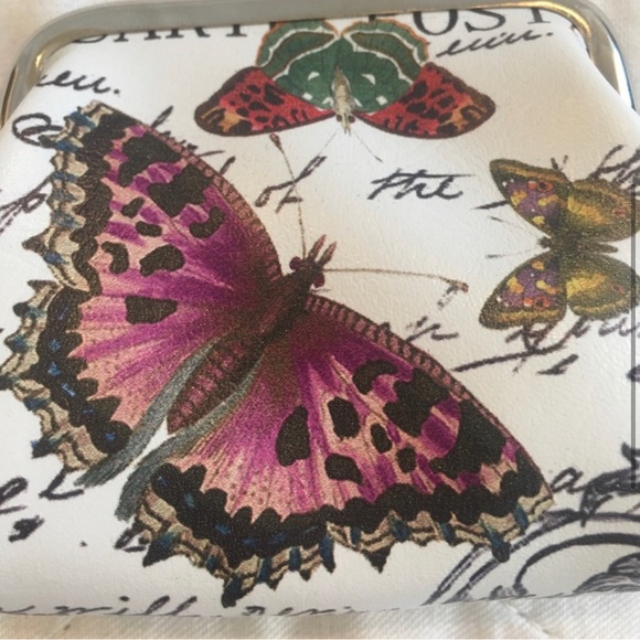 Garden Butterfly 🦋 Clasp Coin Purse NWT - Picture 2 of 10